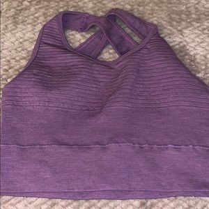 Purple alphalete sports bra